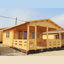 Drewniany domek letniskowy Olga 17,5 +13,5 m2