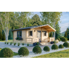 Drewniany domek letniskowy Weekend 25 + 8 m2 DE LUX BIS