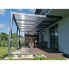 Zadaszenie aluminiowe Modern PRO z dachem szklanym 400x406 cm
