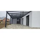 Zadaszenie aluminiowe Modern PRO z dachem szklanym 400x906 cm