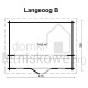 Drewniany domek letniskowy Langeoog B 14,8 m2