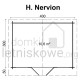 Drewniany domek ogrodowy Hoby Nervion 10,6 m2