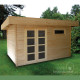Drewniany domek z płaskim dachem Oriental 3 9,3 m2