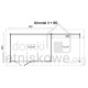 Drewniany domek z płaskim dachem Oriental 3 SD300 9,3 + 7,5 m2