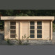 Drewniany domek z płaskim dachem Oriental 4 13,5 m2