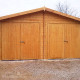 Drewniany garaż dwustanowiskowy E 32,6 m2
