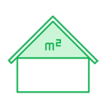 Powierzchnia dachu drewnianego domku z płaskim dachem Gloria E 290x290 + 150 cm 11,3 m2 - domkiletniskowe.org